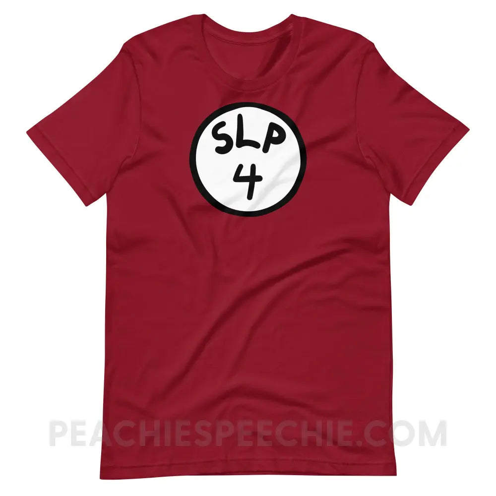 SLP 4 Premium Soft Tee - Cardinal / XS - T-Shirt peachiespeechie.com