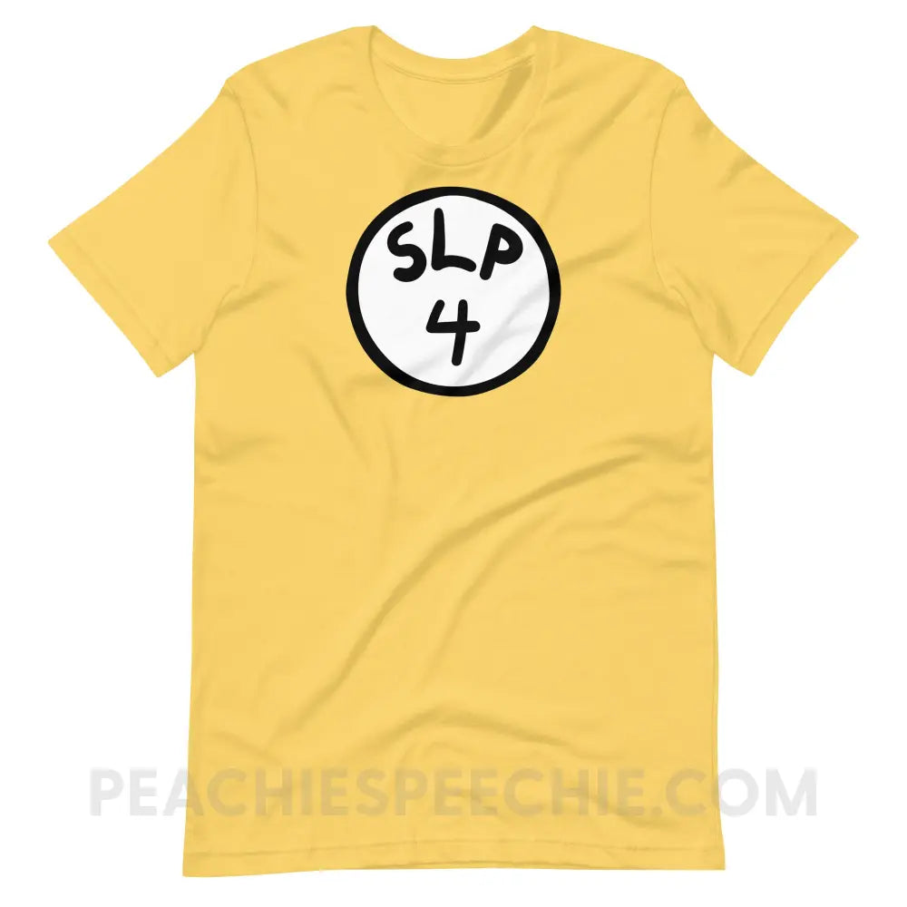 SLP 4 Premium Soft Tee - Yellow / S - T-Shirt peachiespeechie.com