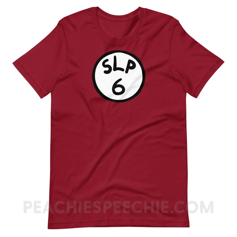 SLP 6 Premium Soft Tee - Cardinal / XS - T-Shirt peachiespeechie.com