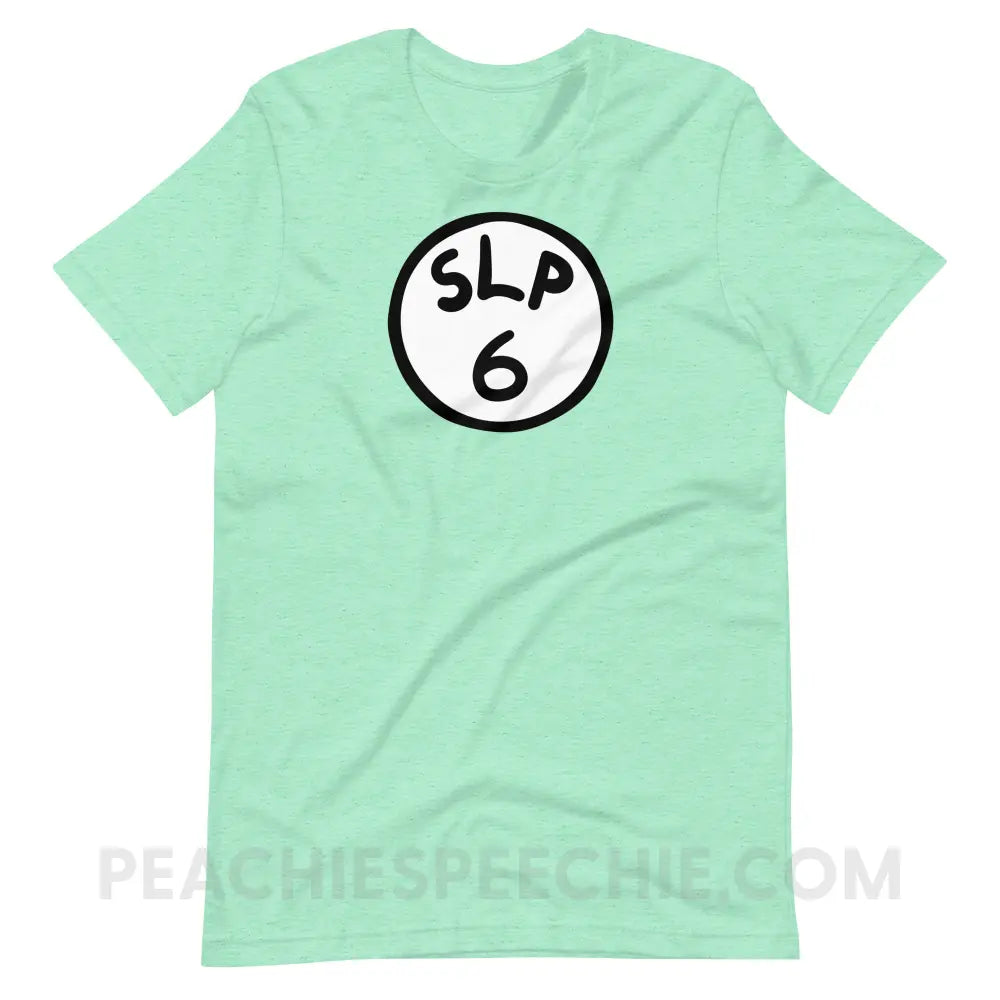 SLP 6 Premium Soft Tee - Heather Mint / S - T-Shirt peachiespeechie.com