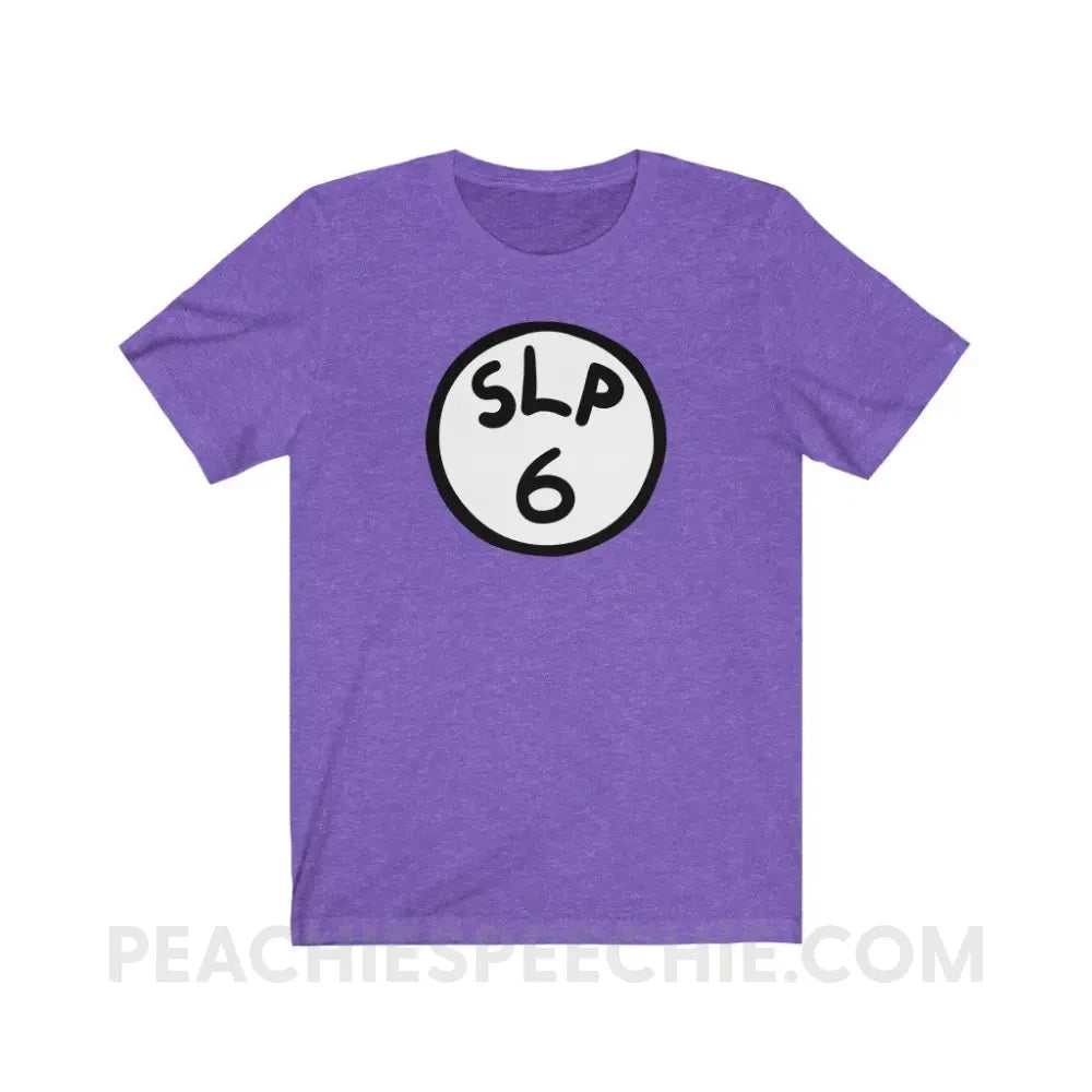 SLP 6 Premium Soft Tee - Heather Team Purple / XS - T-Shirt peachiespeechie.com