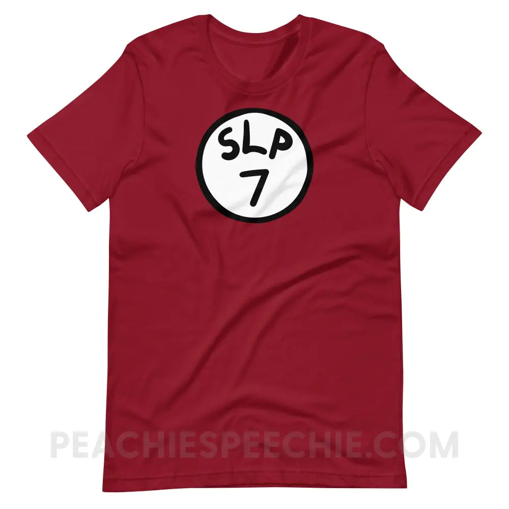 SLP 7 Premium Soft Tee - Cardinal / XS - T-Shirt peachiespeechie.com