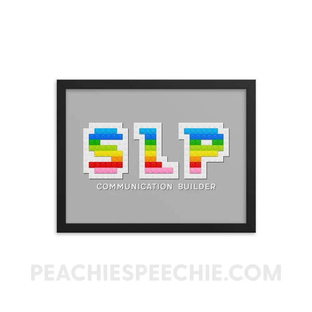 SLP Blocks Framed Poster - 12×16 - Posters peachiespeechie.com