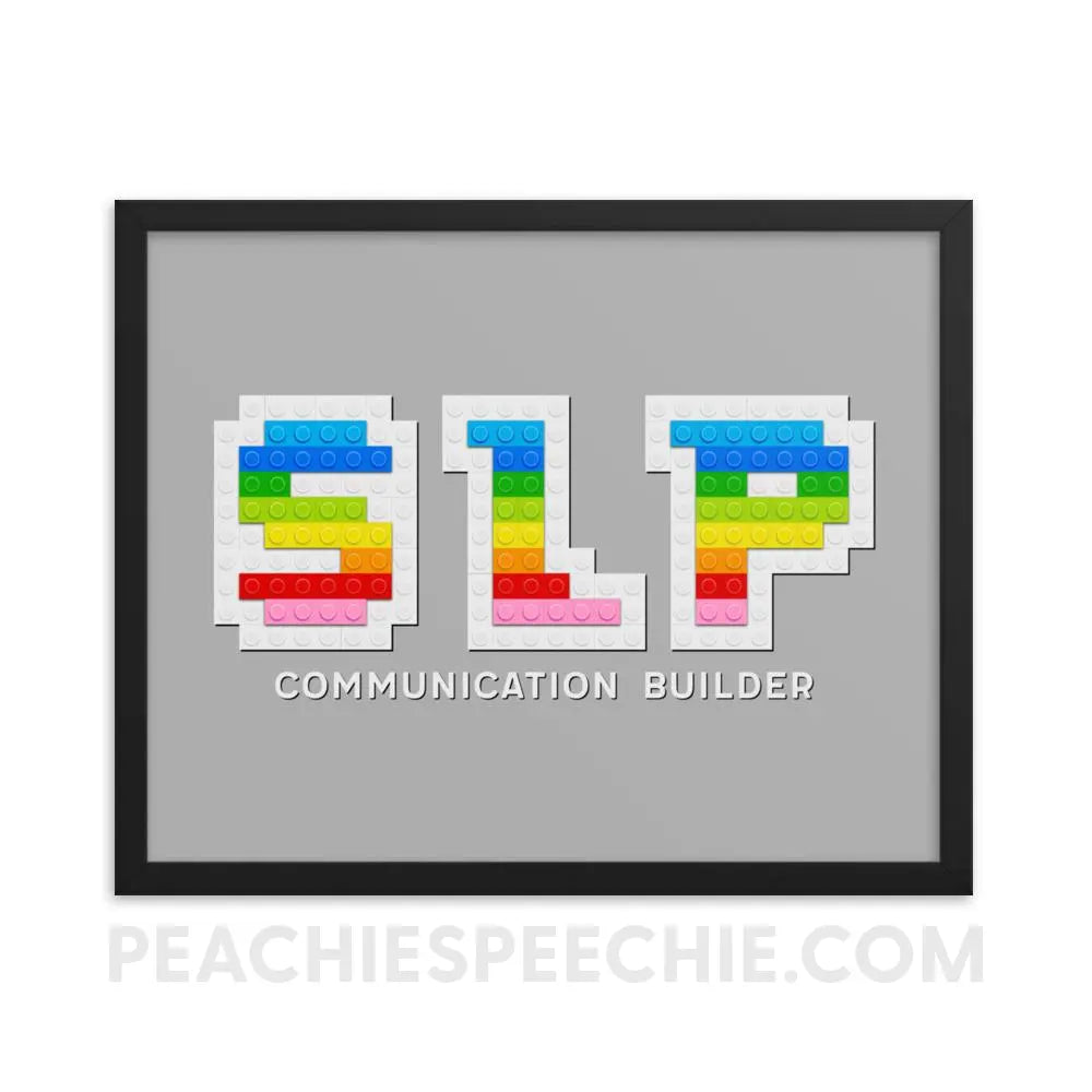 SLP Blocks Framed Poster - 16×20 - Posters peachiespeechie.com