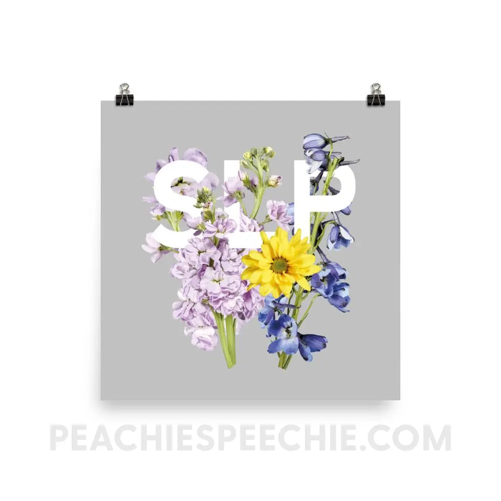 SLP Bouquet Poster - 12×12 - Posters peachiespeechie.com