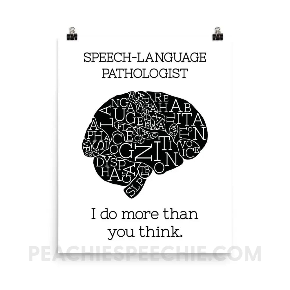 SLP Brain Poster - 16×20 Posters peachiespeechie.com