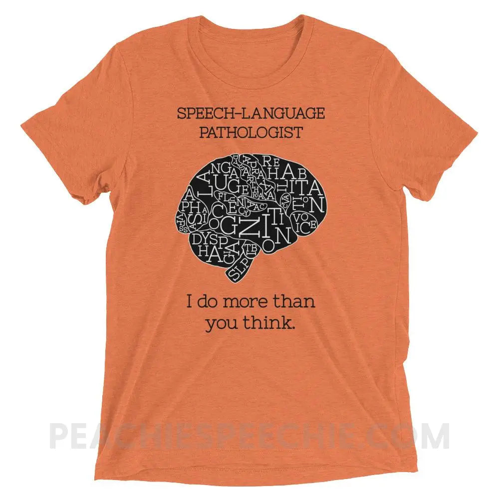 SLP Brain Tri-Blend Tee - T-Shirts & Tops peachiespeechie.com