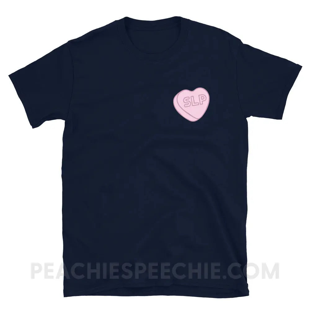 SLP Candy Heart Classic Tee - Navy / S - T-Shirt peachiespeechie.com