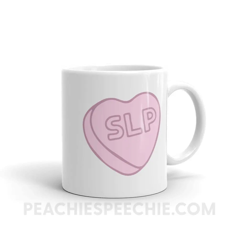 SLP Candy Heart Coffee Mug - 11oz peachiespeechie.com