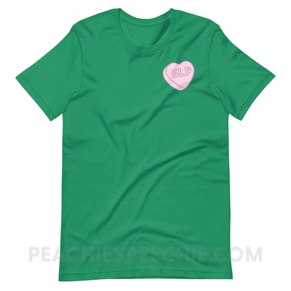 SLP Candy Heart Premium Soft Tee - Kelly / S - T-Shirt peachiespeechie.com