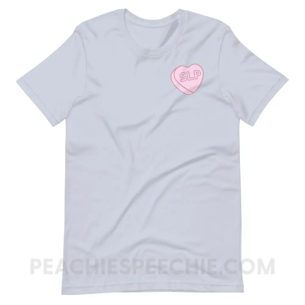 SLP Candy Heart Premium Soft Tee - Light Blue / S - T-Shirt peachiespeechie.com