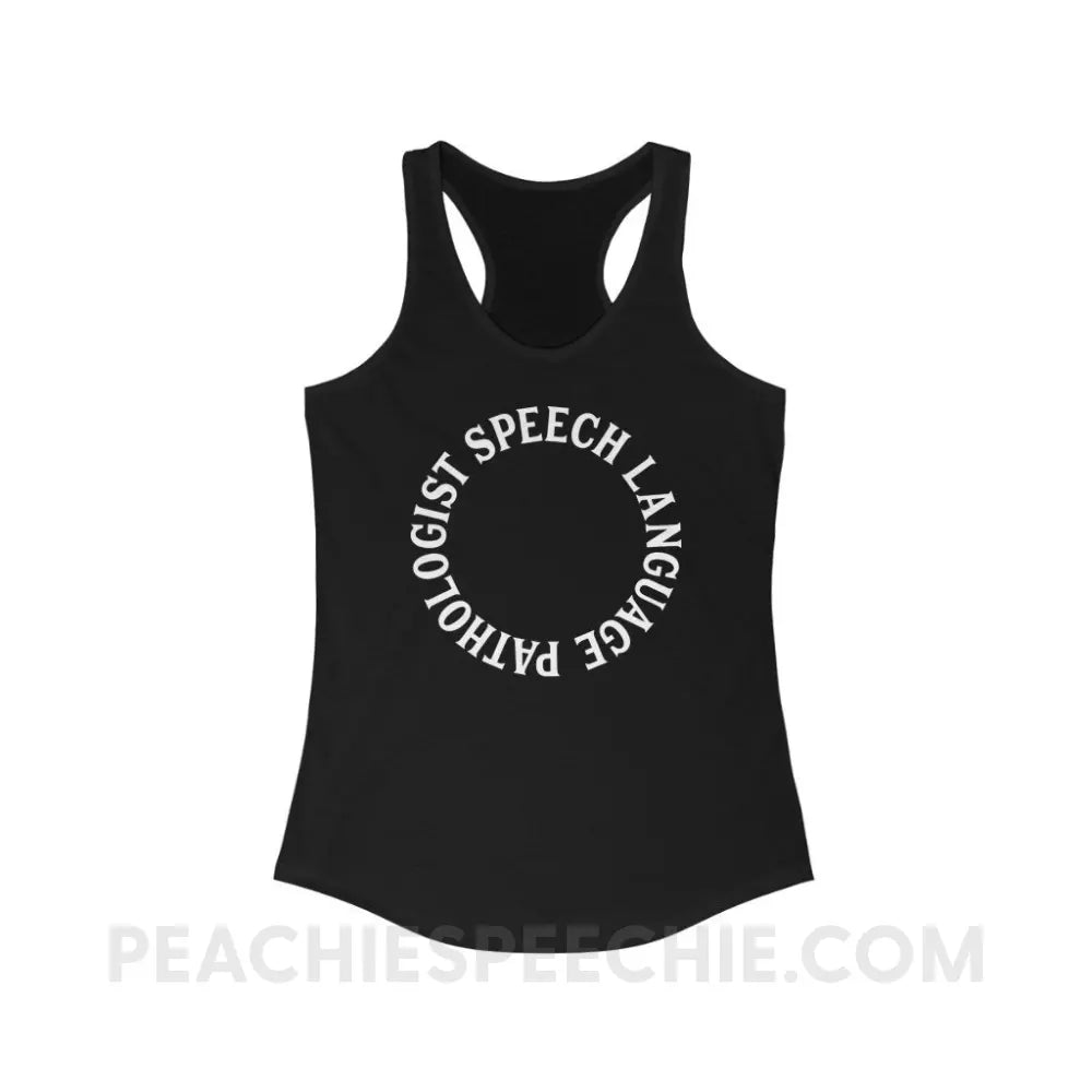 SLP Circle Superfly Racerback - Solid Black / XS - Tank Tops peachiespeechie.com