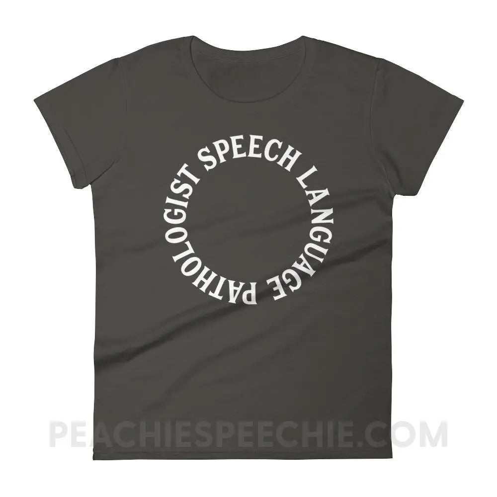 SLP Circle Women’s Trendy Tee - T-Shirts & Tops peachiespeechie.com