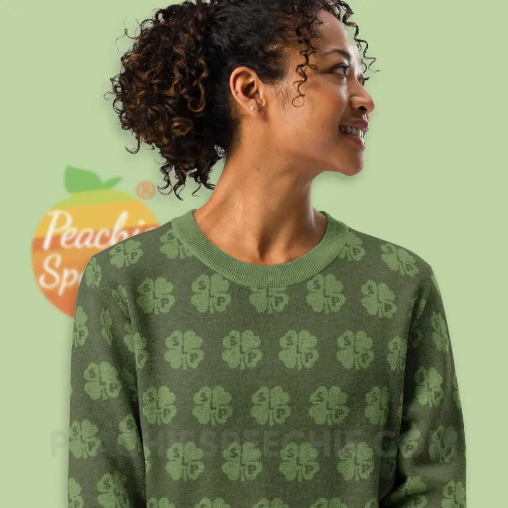 SLP Clover Pattern Knit Sweater - 3XS - peachiespeechie.com