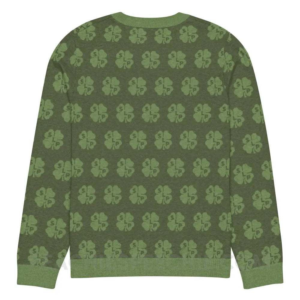 SLP Clover Pattern Knit Sweater - peachiespeechie.com