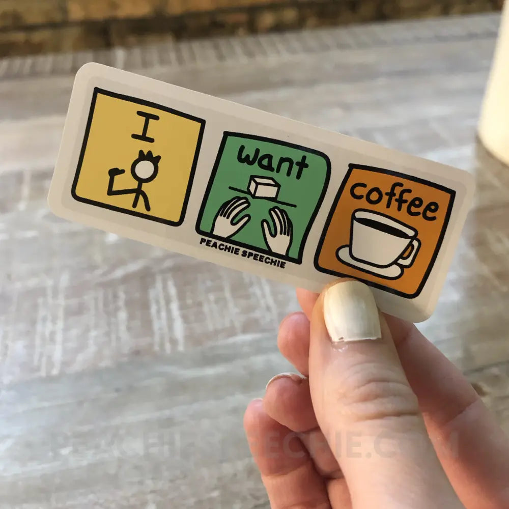 SLP Coffee Stickers - peachiespeechie.com