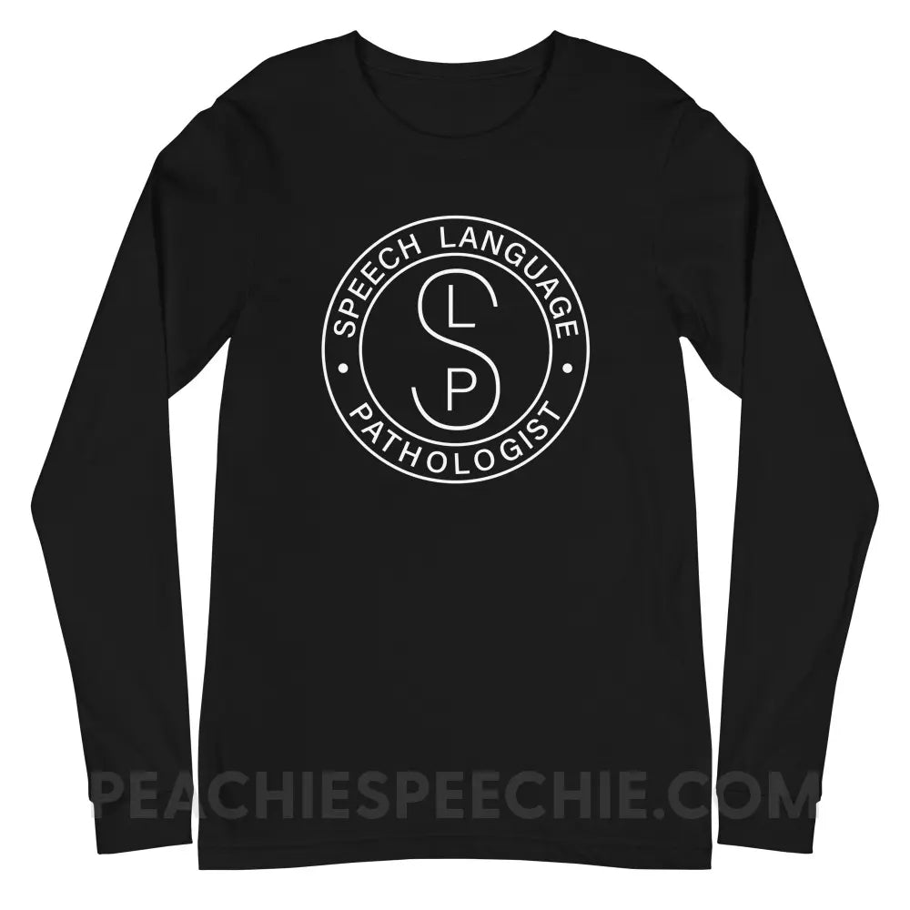 SLP Emblem Premium Long Sleeve - Black / S - T-Shirts & Tops peachiespeechie.com