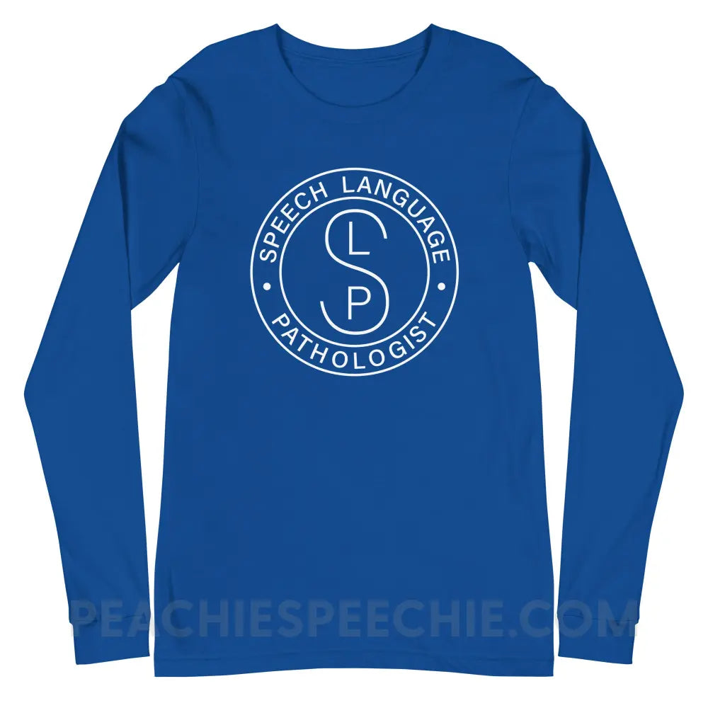 SLP Emblem Premium Long Sleeve - True Royal / S - T-Shirts & Tops peachiespeechie.com