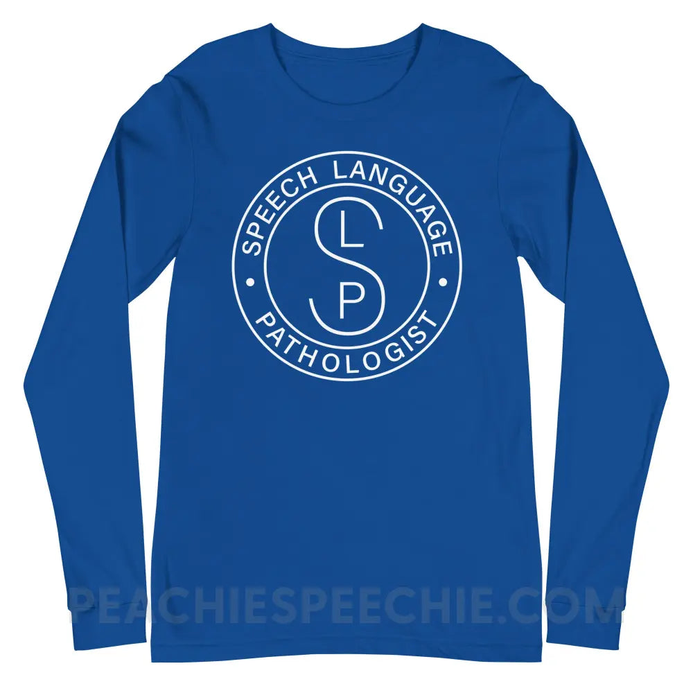 SLP Emblem Premium Long Sleeve - True Royal / S T - Shirts & Tops peachiespeechie.com