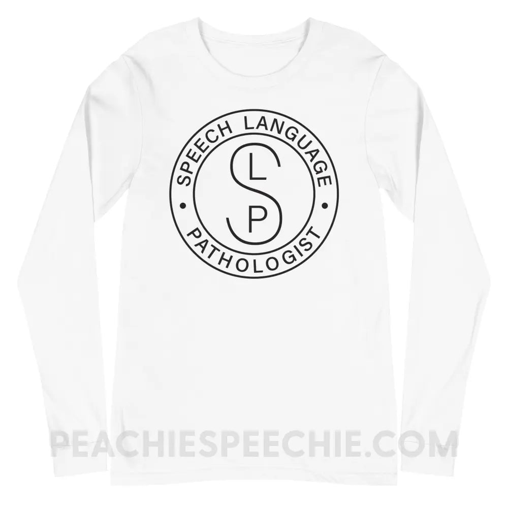 SLP Emblem Premium Long Sleeve - White / S T - Shirts & Tops peachiespeechie.com