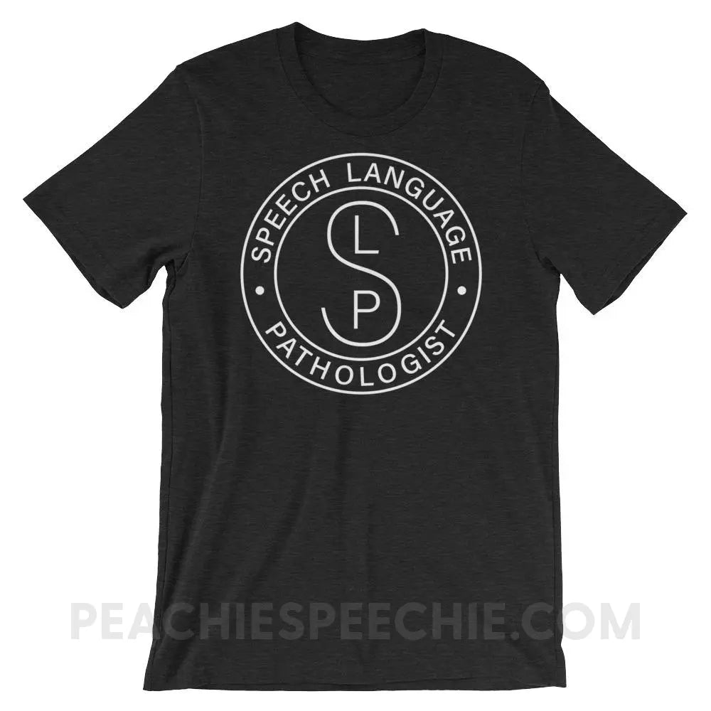 SLP Emblem Premium Soft Tee - Black Heather / XS - T-Shirts & Tops peachiespeechie.com
