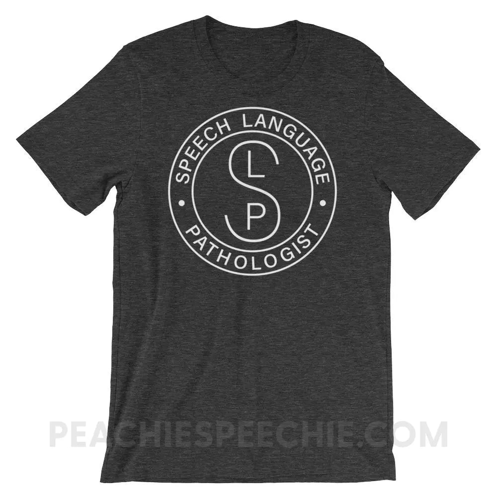 SLP Emblem Premium Soft Tee - Dark Grey Heather / XS - T-Shirts & Tops peachiespeechie.com