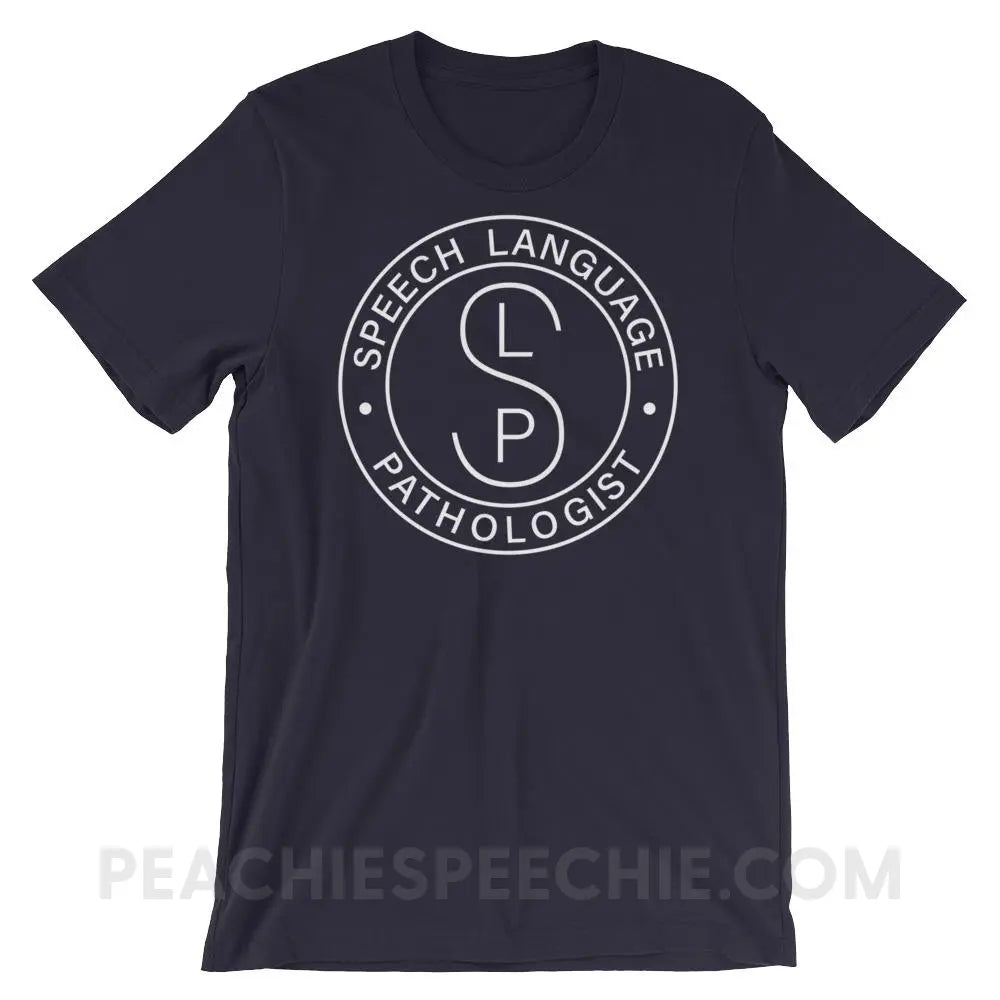 SLP Emblem Premium Soft Tee - Navy / XS - T-Shirts & Tops peachiespeechie.com