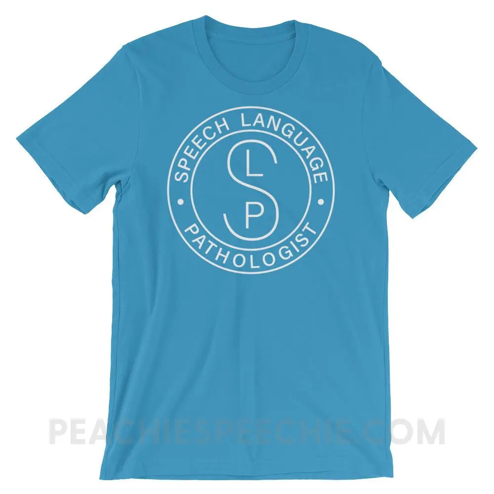 SLP Emblem Premium Soft Tee - Ocean Blue / S - T-Shirts & Tops peachiespeechie.com