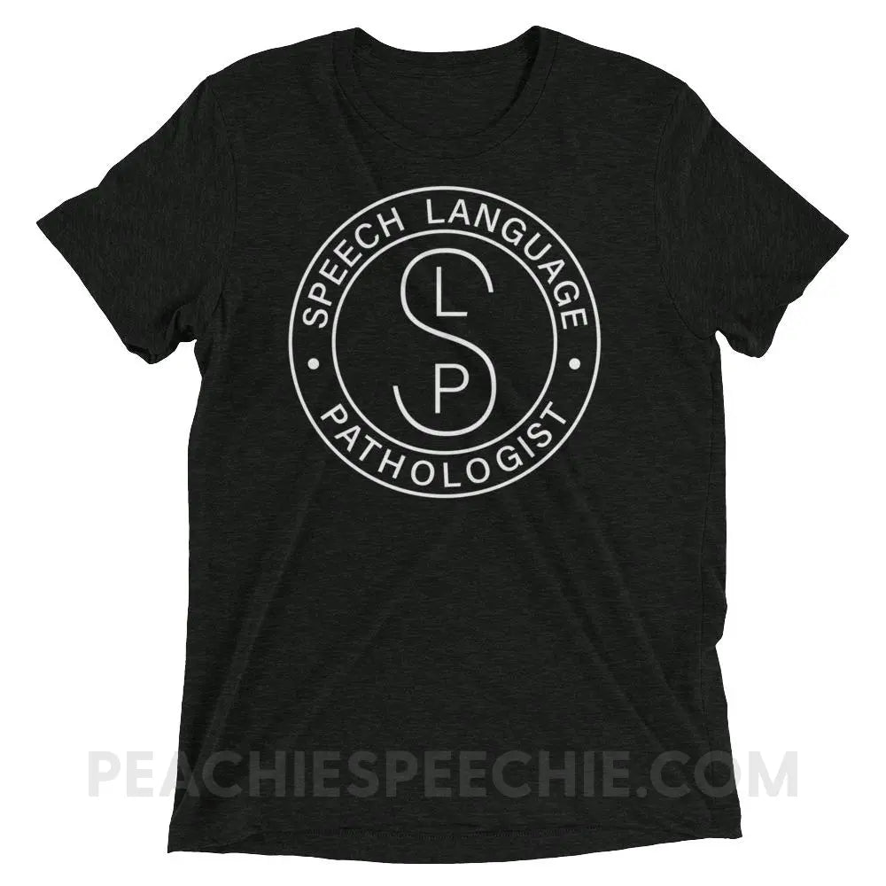 SLP Emblem Tri-Blend Tee - Charcoal-Black Triblend / XS - T-Shirts & Tops peachiespeechie.com