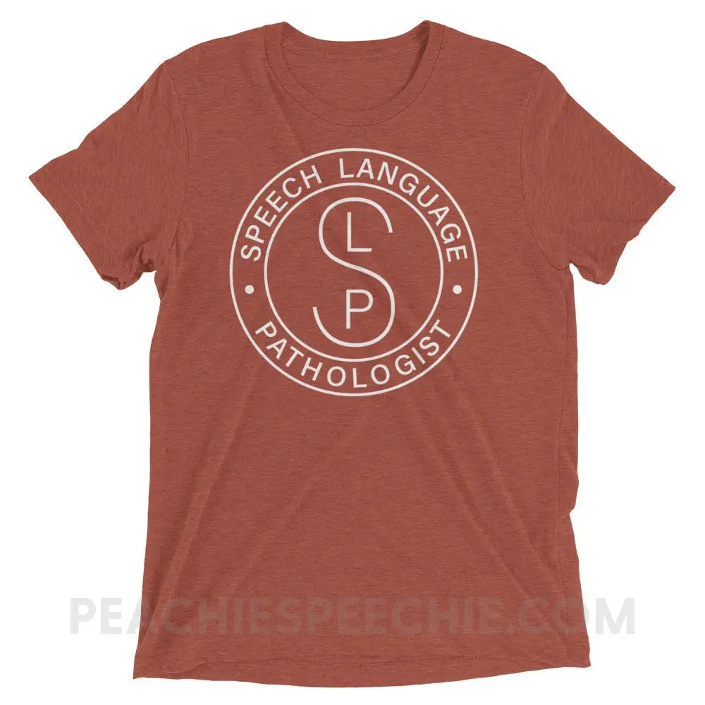 SLP Emblem Tri-Blend Tee - Clay Triblend / S - T-Shirts & Tops peachiespeechie.com
