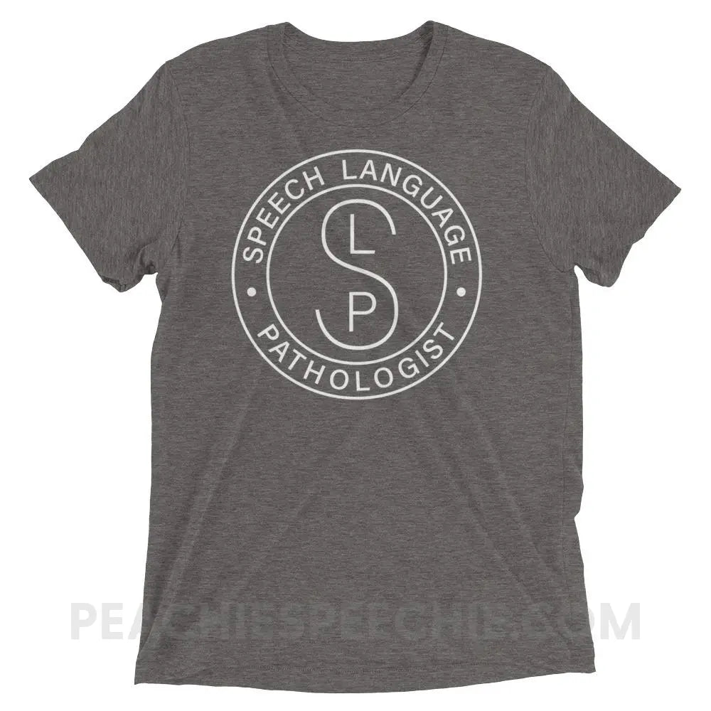 SLP Emblem Tri-Blend Tee - Grey Triblend / XS - T-Shirts & Tops peachiespeechie.com