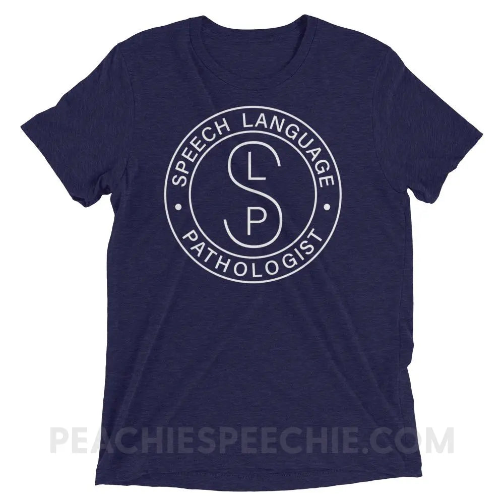 SLP Emblem Tri-Blend Tee - Navy Triblend / XS - T-Shirts & Tops peachiespeechie.com