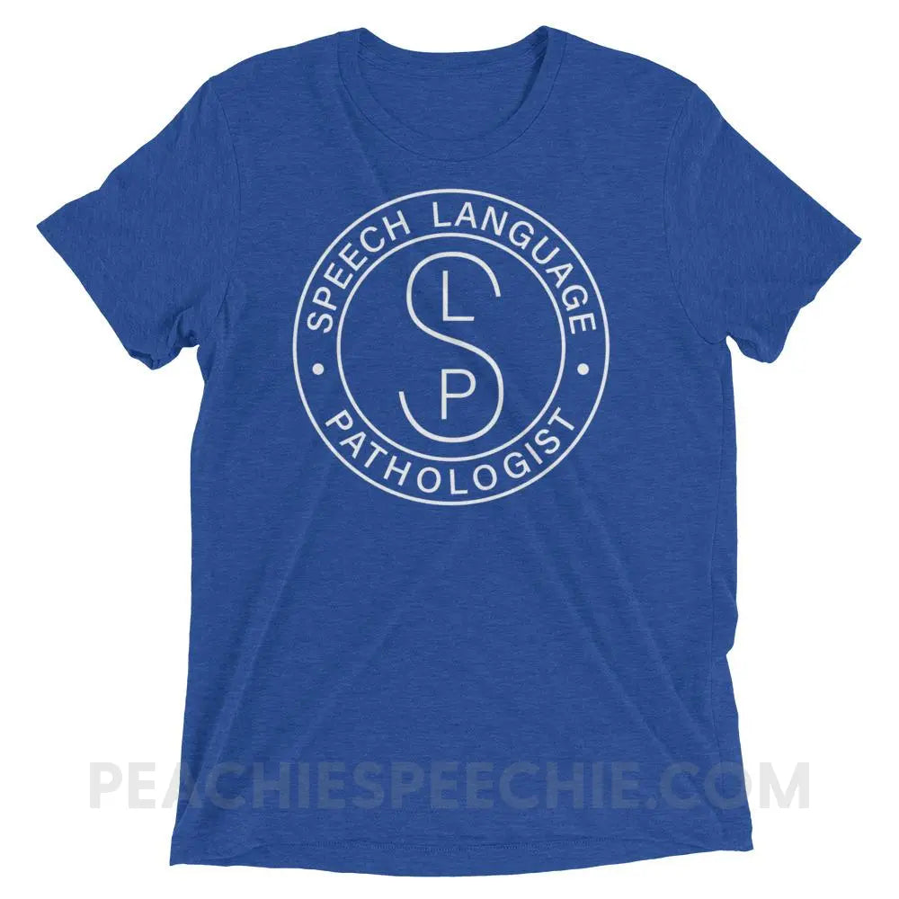 SLP Emblem Tri-Blend Tee - True Royal Triblend / XS - T-Shirts & Tops peachiespeechie.com