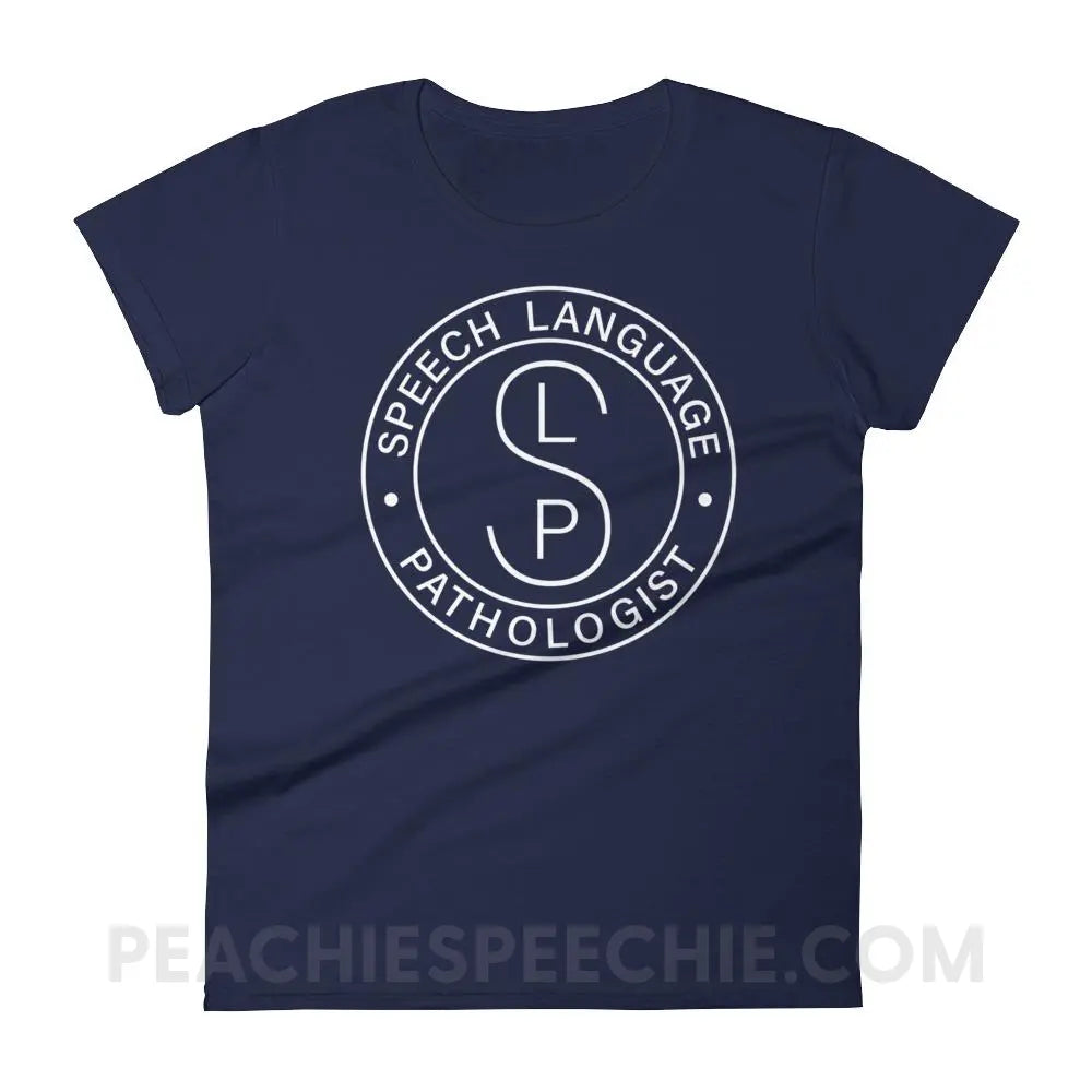 SLP Emblem Women’s Trendy Tee - Navy / S T-Shirts & Tops peachiespeechie.com