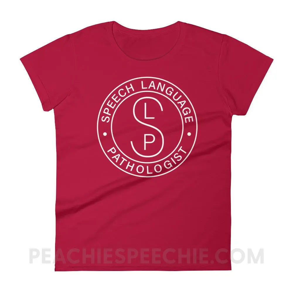 SLP Emblem Women’s Trendy Tee - Red / S T-Shirts & Tops peachiespeechie.com