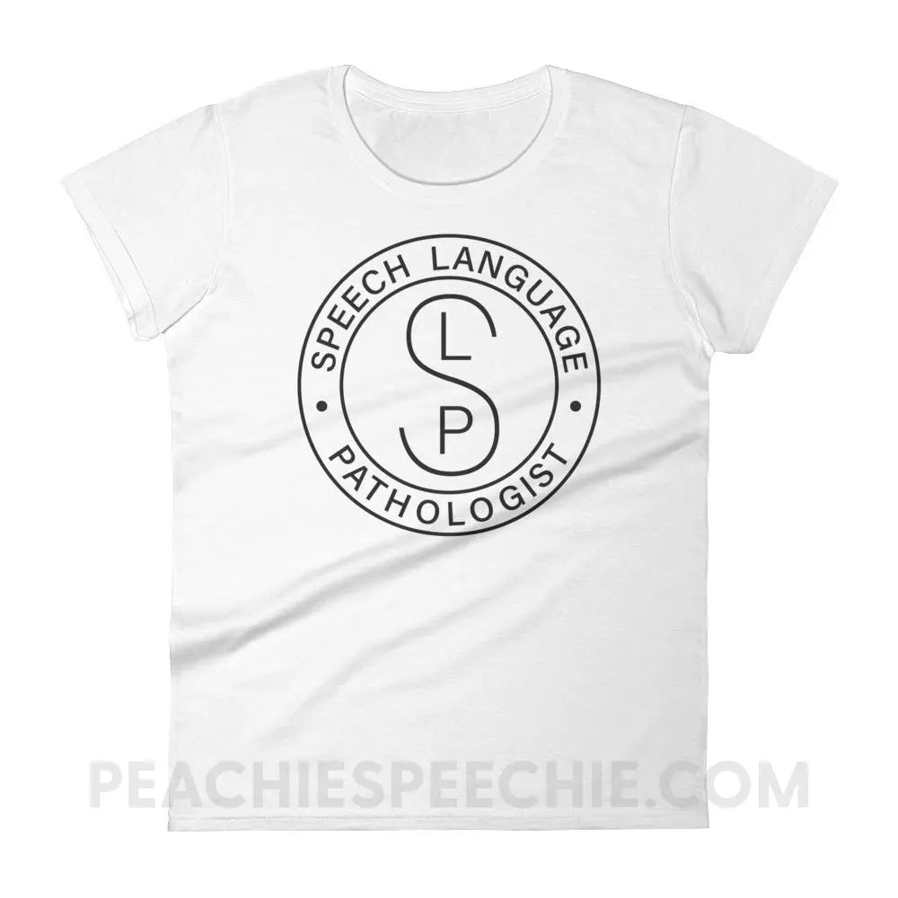 SLP Emblem Women’s Trendy Tee - White / S T-Shirts & Tops peachiespeechie.com