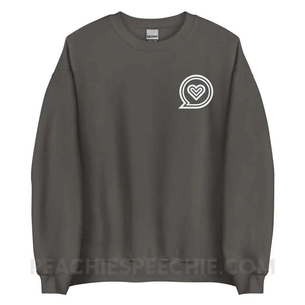 SLP Empowering Communication Classic Sweatshirt peachiespeechie.com