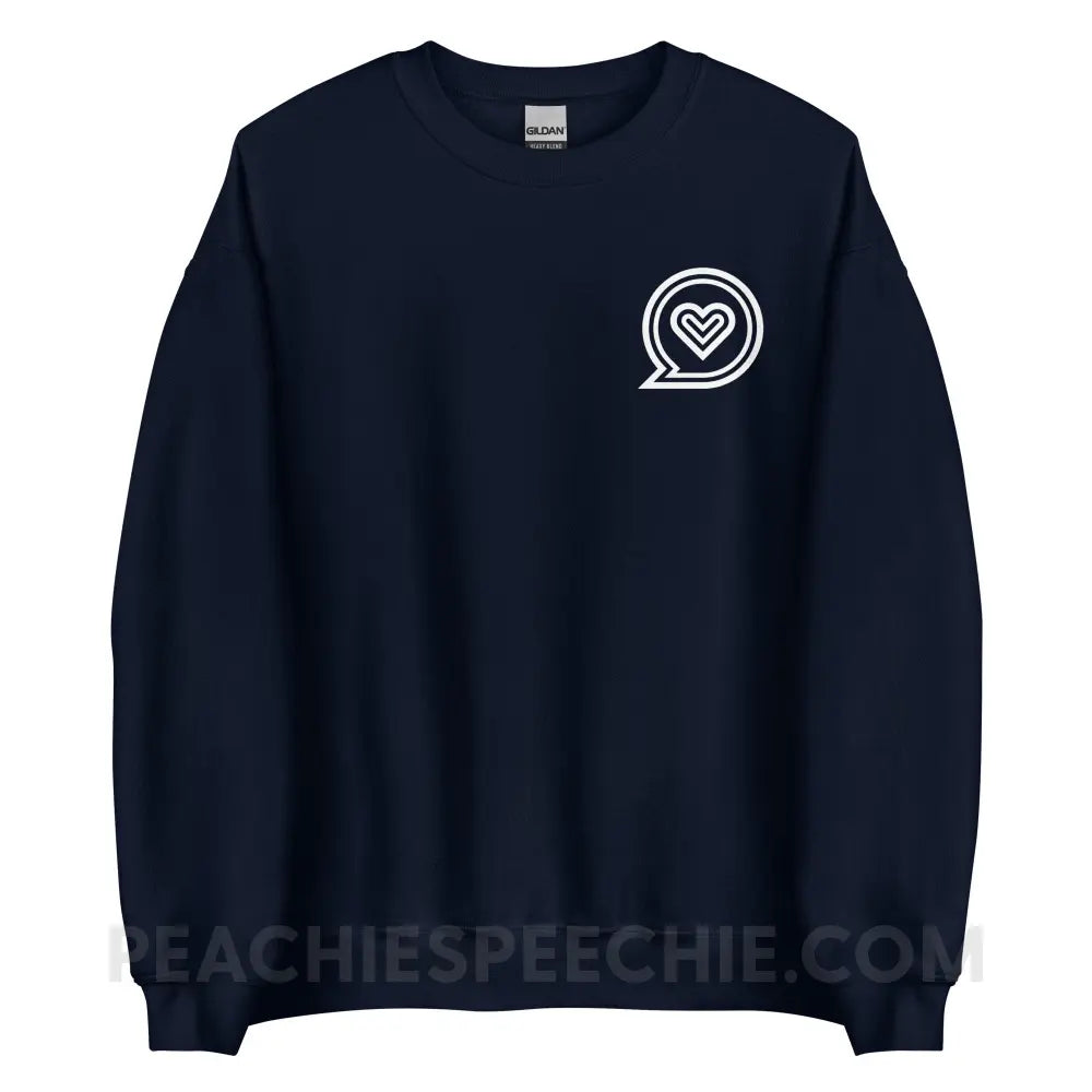 SLP Empowering Communication Classic Sweatshirt peachiespeechie.com
