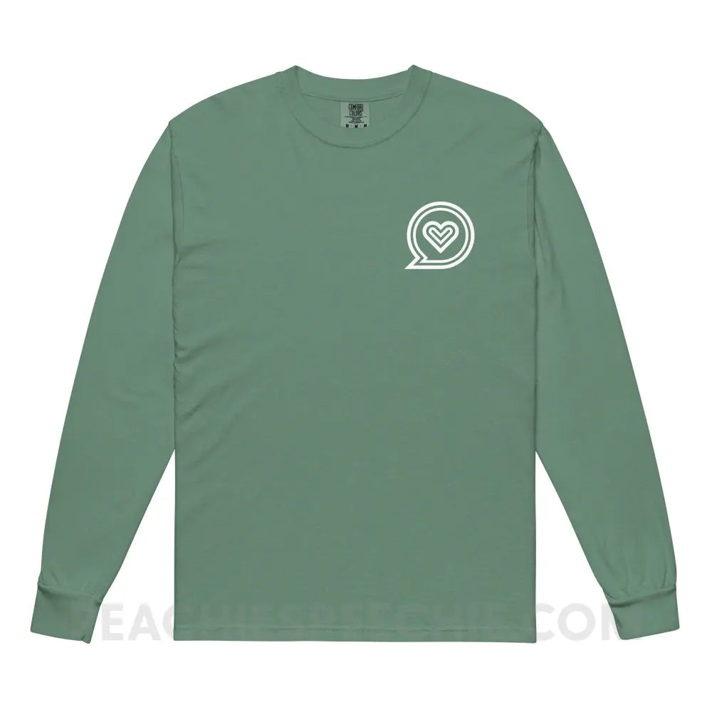 SLP Empowering Communication Comfort Colors Long Sleeve peachiespeechie.com
