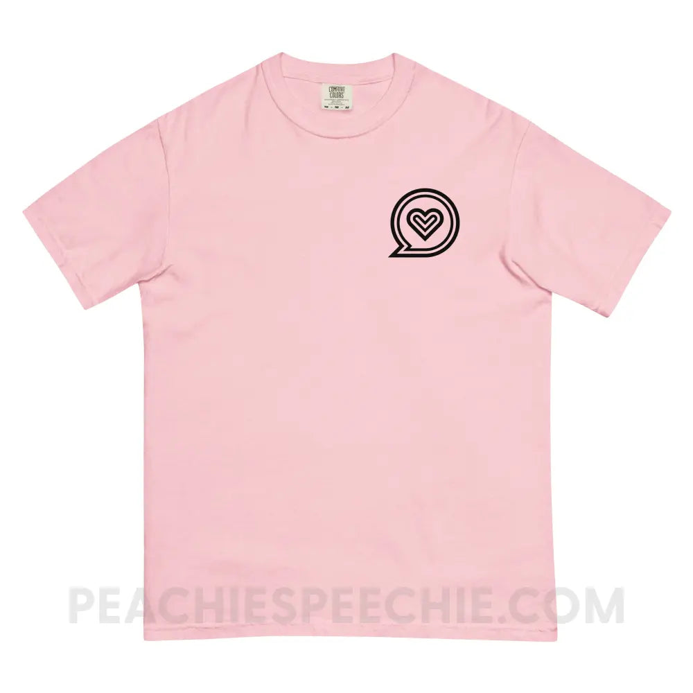 SLP Empowering Communication Comfort Colors Tee peachiespeechie.com