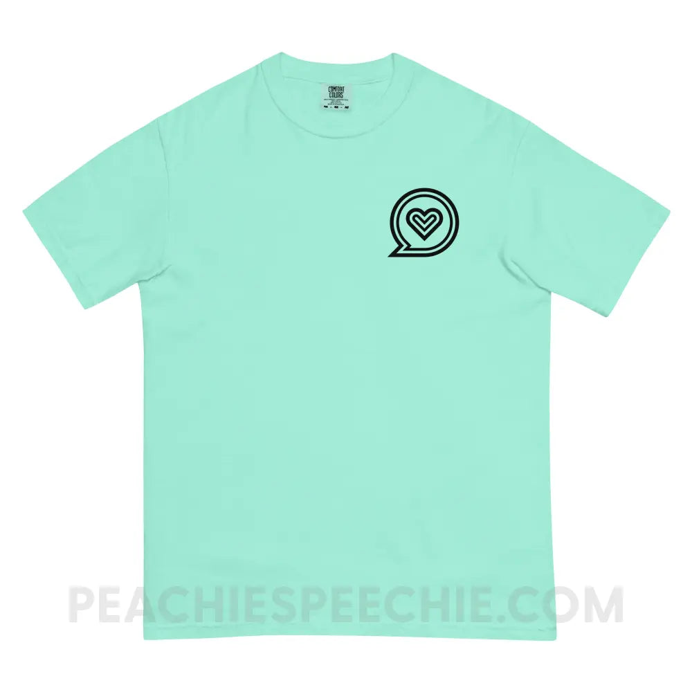 SLP Empowering Communication Comfort Colors Tee peachiespeechie.com