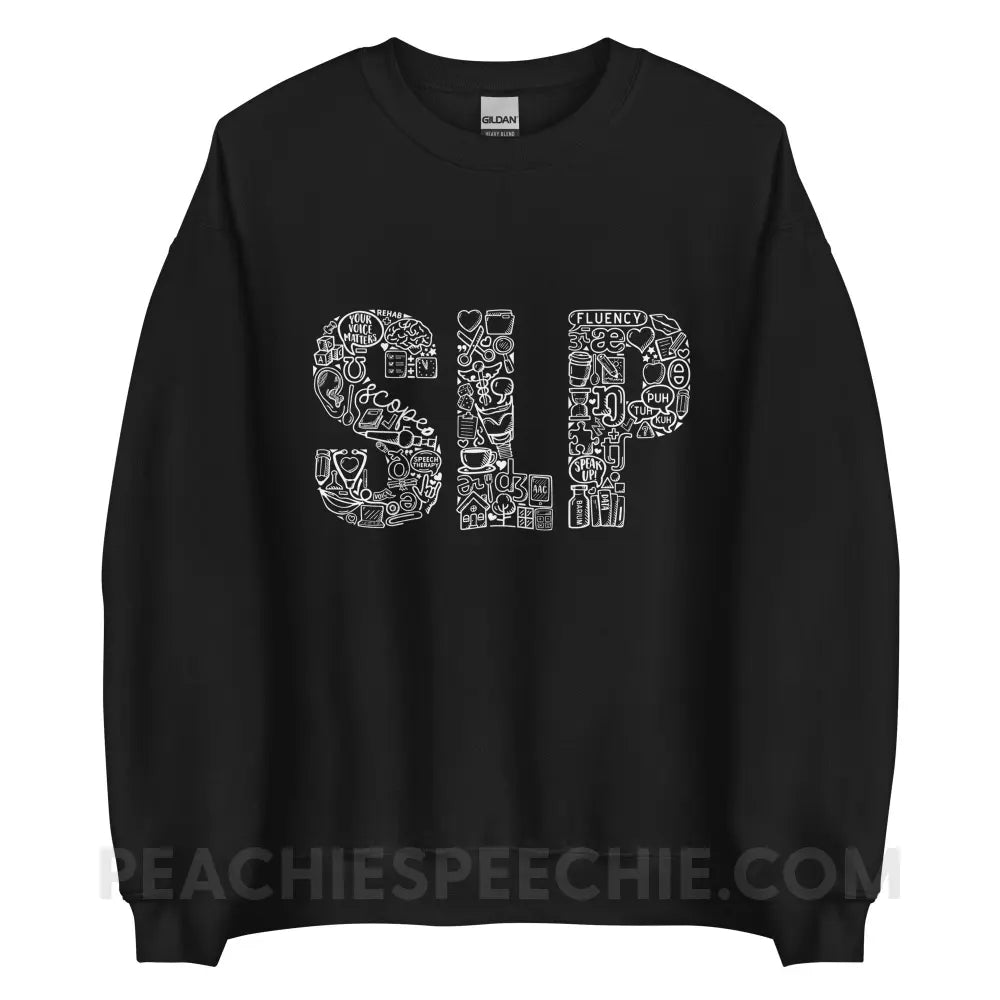 SLP Icons Classic Sweatshirt - Black / L - peachiespeechie.com