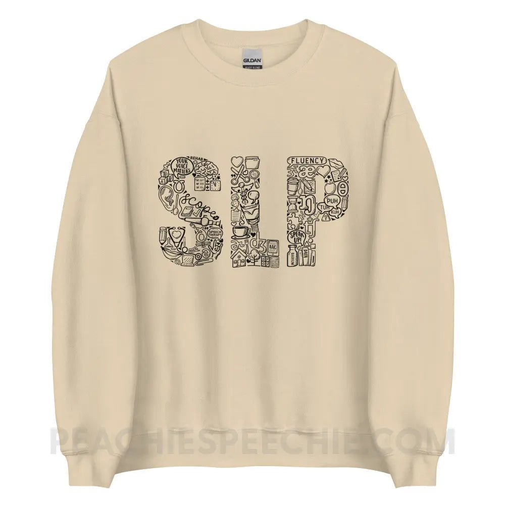 SLP Icons Classic Sweatshirt - Sand / S - peachiespeechie.com