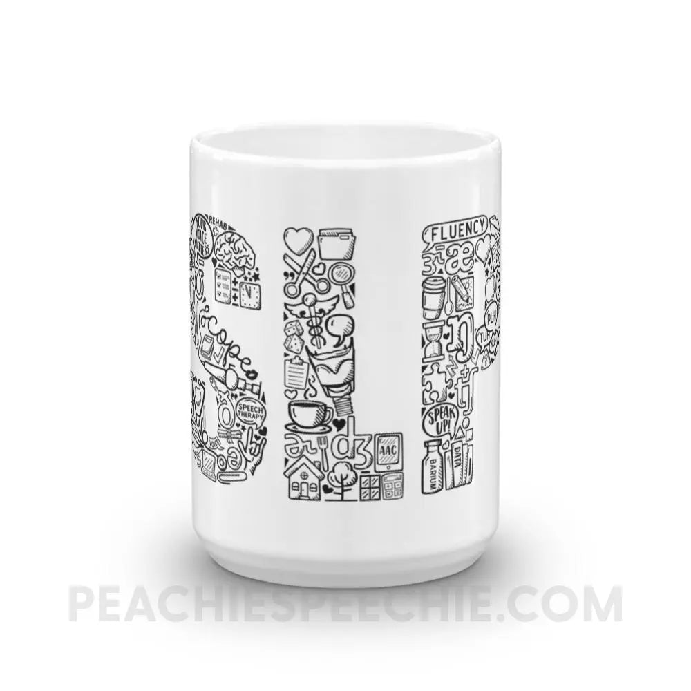 SLP Icons Coffee Mug - 15oz Mugs peachiespeechie.com