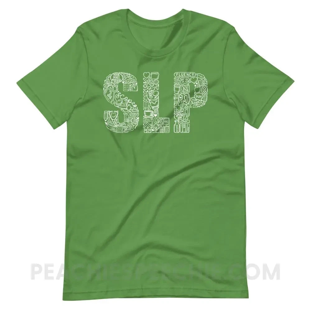 SLP Icons Premium Soft Tee - Leaf / S T - Shirts & Tops peachiespeechie.com