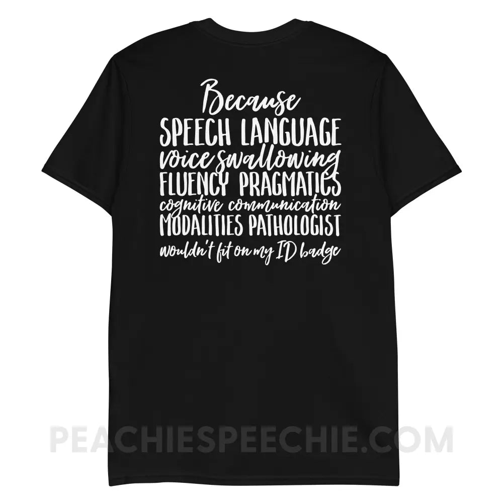 SLP Job Title Classic Tee - Black / S - T-Shirts & Tops peachiespeechie.com