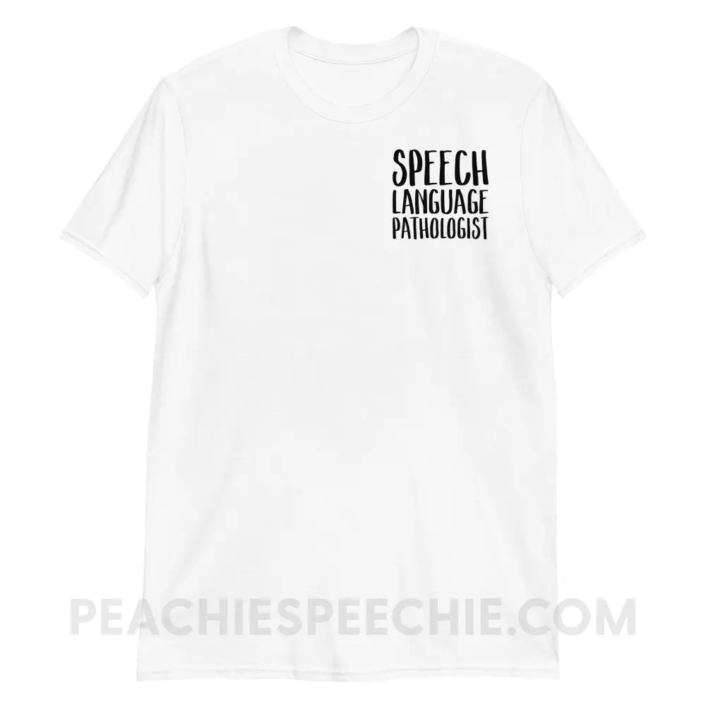 SLP Job Title Classic Tee - T-Shirts & Tops peachiespeechie.com