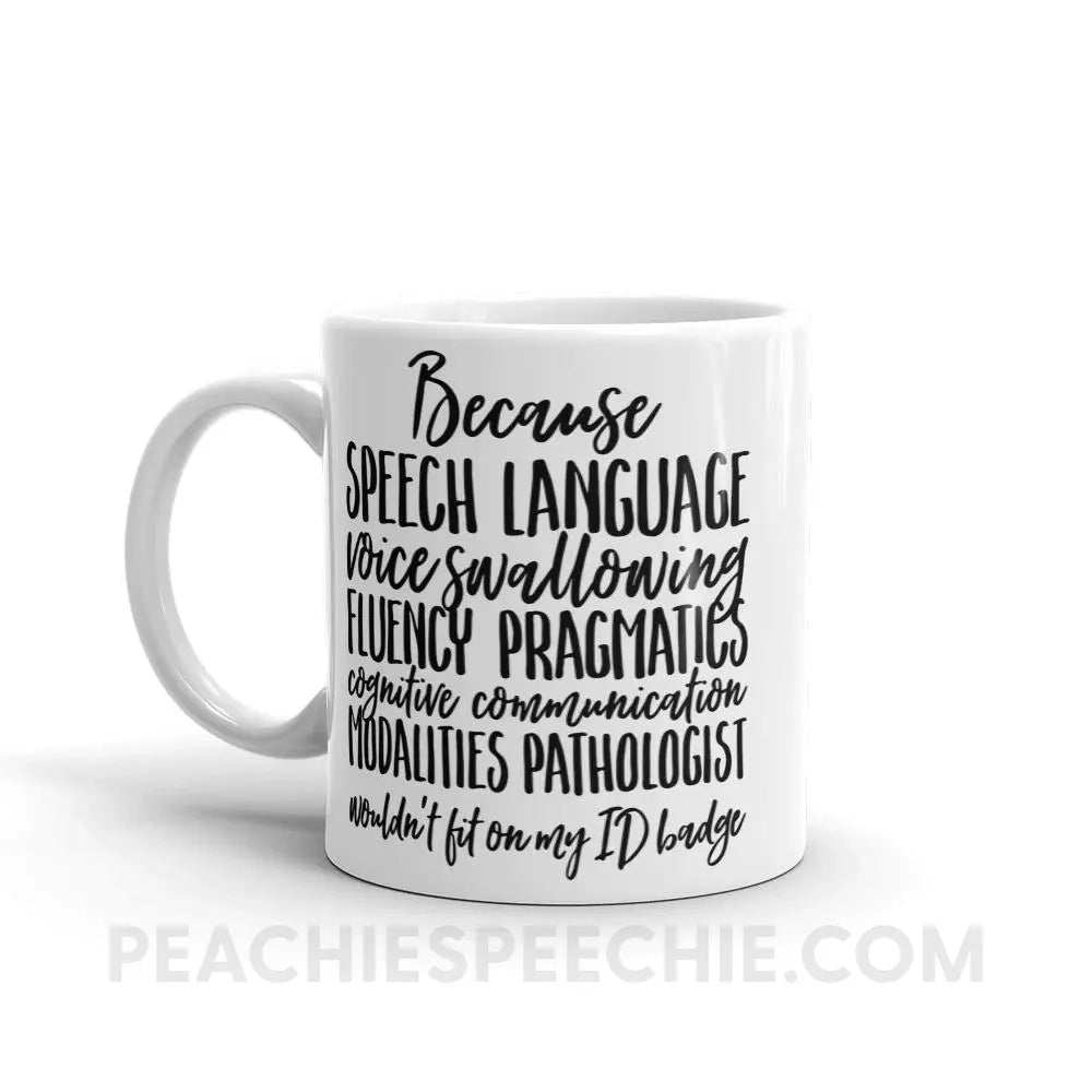 SLP Job Title Coffee Mug - Mugs peachiespeechie.com