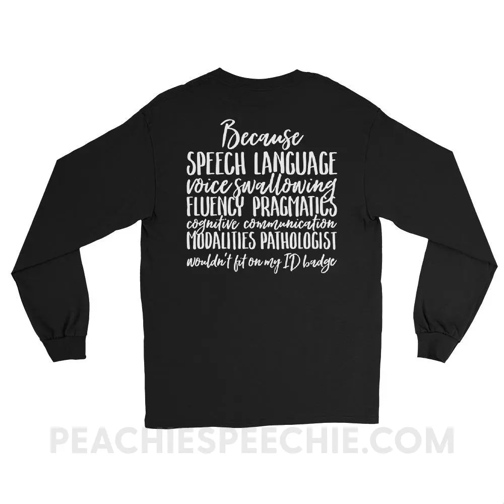 SLP Job Title Long Sleeve Tee - T-Shirts & Tops peachiespeechie.com