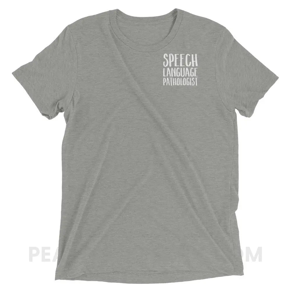 SLP Job Title Tri-Blend Tee - Athletic Grey Triblend / XS - T-Shirts & Tops peachiespeechie.com